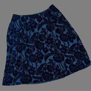 Judith Hart floral velvet skirt